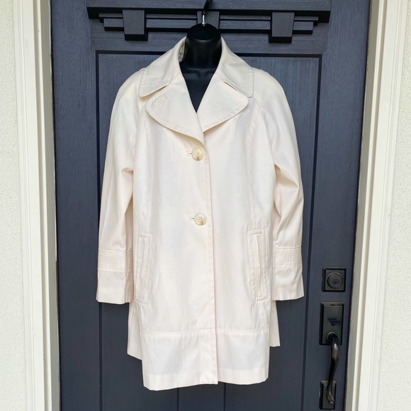 Donatella Ivory Pea Coat Style XL 🌿 D8 - Picture 1 of 15